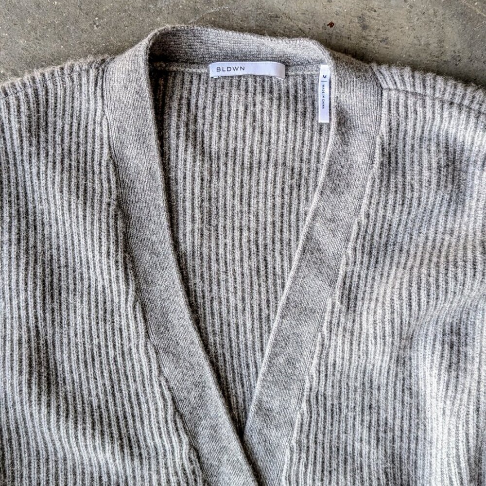 Bldwn Sparrow Cardigan In Grey Multi Wool Cashmer… - image 3
